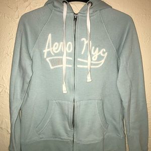 Aeropostale Script Full Zip-Up Hoodie (Worn 1x)